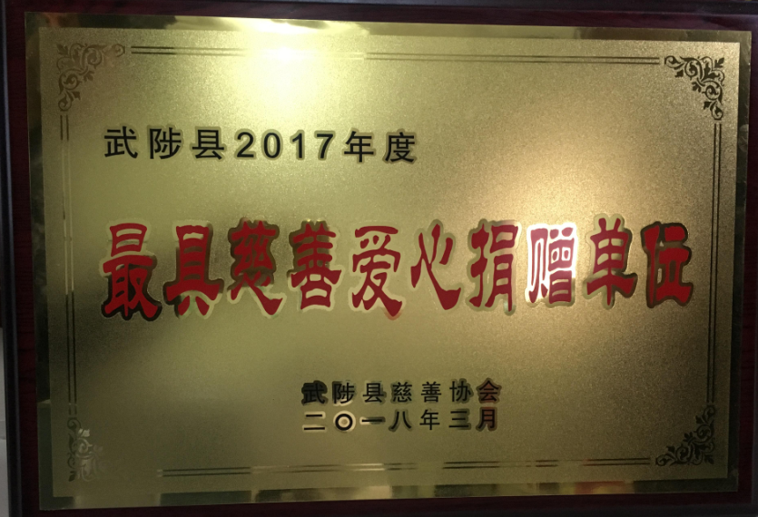 河南聖博中藥產(chǎn)業(yè)有限公司榮獲“最具慈善愛心捐贈單位”榮譽