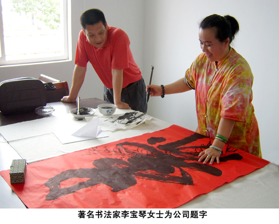 著名書(shū)法家李寶琴為公司題詞